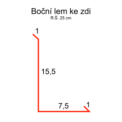 AL-lem ke zdi boční 2m-hnědá r.š.250mm